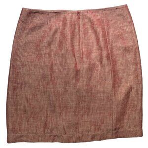 Philosophy Di Alberta Ferretti Burnt Sienna Shimmery Gold Knee Length Skirt 10